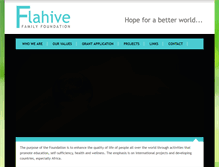 Tablet Screenshot of flahivefamilyfoundation.org